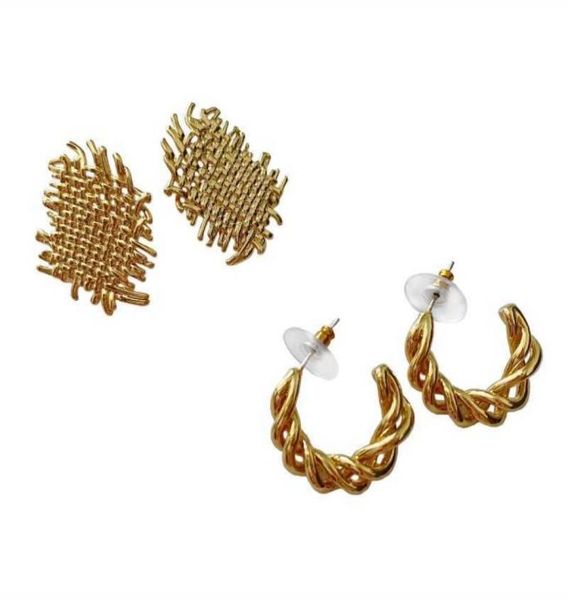 to 983 retro vintage brass gold plating color protection exaggerated hemp pin silver pin ear mail5229916, Golden
to 983 retro vintage brass gold plating color protection exaggerated hemp pin silver pin ear mail5229916, Golden
