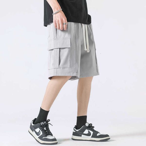 men's shorts american style work summer trendy brand loose fitting sports capris functional high street casual pants, White;black
men's shorts american style work summer trendy brand loose fitting sports capris functional high street casual pants, White;black