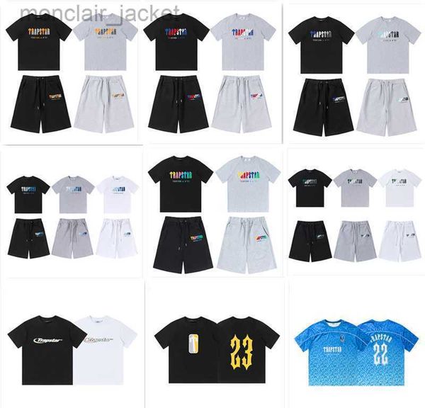 summer trapstar t shirt rainbow gradient letter embroidery t-shirt sports short sleeve shorts set, White;black
summer trapstar t shirt rainbow gradient letter embroidery t-shirt sports short sleeve shorts set, White;black
