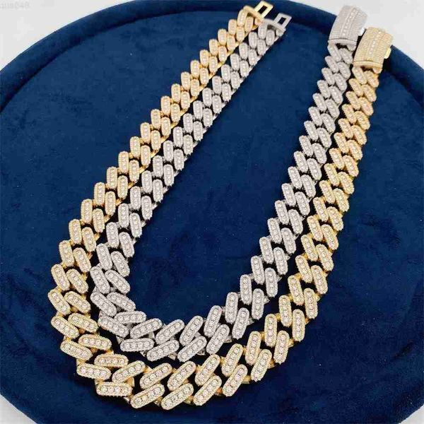 new design personalized security clasp 18mm vvs moissanites hip hop 925 sterling silver iced necklace luxury cuban link chain
new design personalized security clasp 18mm vvs moissanites hip hop 925 sterling silver iced necklace luxury cuban link chain