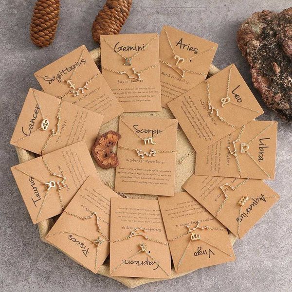 12 twelve constellations necklace diamond bracelet set constellation card, Golden;silver
12 twelve constellations necklace diamond bracelet set constellation card, Golden;silver