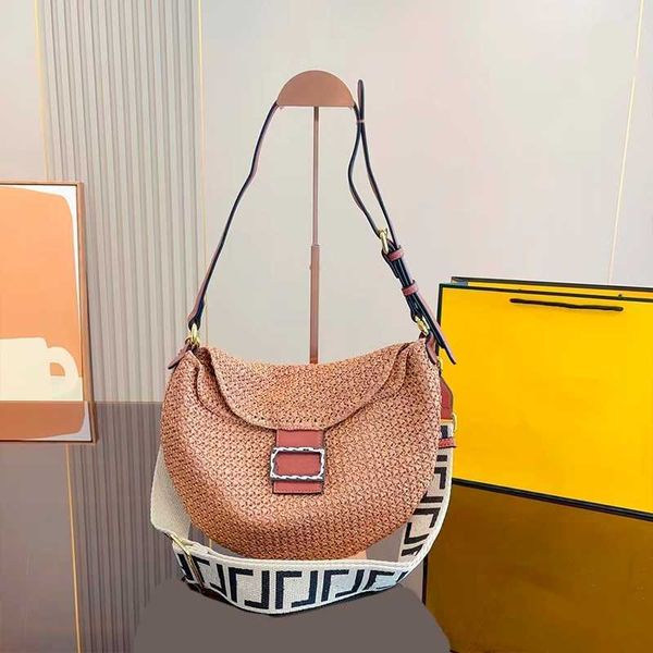 famous brand package women raffia straw straw bag ladies straw shoulder bag oversized metal letter f logo decoration croissant bag cross bag
famous brand package women raffia straw straw bag ladies straw shoulder bag oversized metal letter f logo decoration croissant bag cross bag