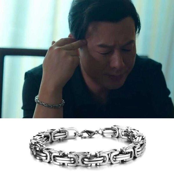 crazy high qiqiang bracelet link silver titanium steel emperor chain domineering mens keel return personality, Black
crazy high qiqiang bracelet link silver titanium steel emperor chain domineering mens keel return personality, Black
