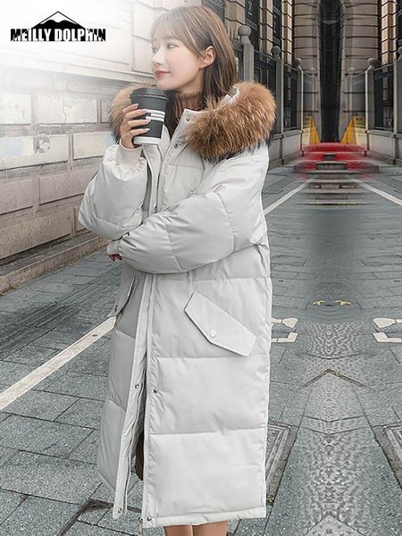 leather 2022 long winter coat women hooded down parka ladies new warm winter jacket women loose big fur collar jacket coat, Black
leather 2022 long winter coat women hooded down parka ladies new warm winter jacket women loose big fur collar jacket coat, Black