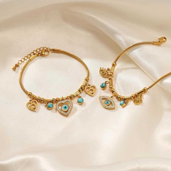 fashion love eyes stainless steel bracelet ins personality turquoise diamond titanium wholesale, Golden;silver
fashion love eyes stainless steel bracelet ins personality turquoise diamond titanium wholesale, Golden;silver