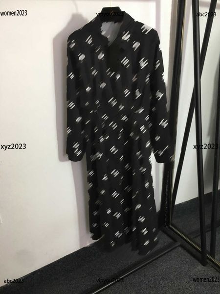 Woman Designer Dress Long Sleeve Dress for Woman Letter Printed Waistband Large Swing Lapel Long Sleeved Skirt New Product, #1
Woman Designer Dress Long Sleeve Dress for Woman Letter Printed Waistband Large Swing Lapel Long Sleeved Skirt New Product, #1