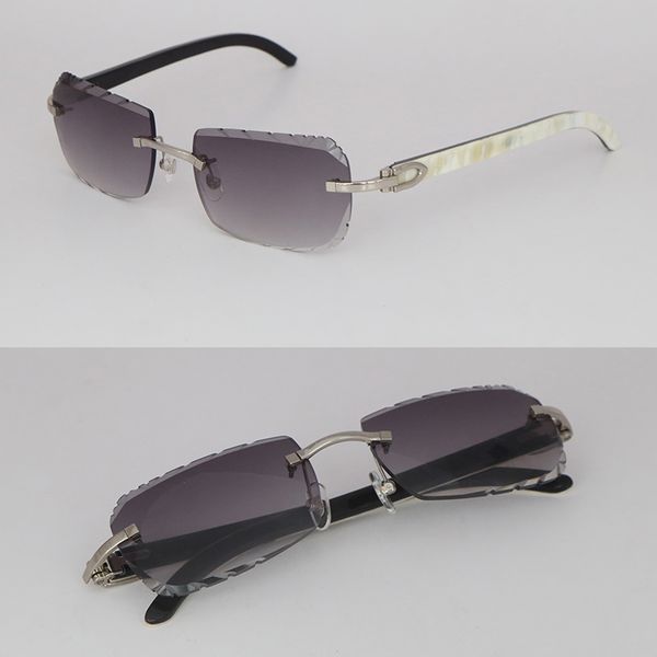 model designer square rimless sunglasses for woman original black mix white buffalo horn sun glasses luxury male and female diamond cut blac, White;black
model designer square rimless sunglasses for woman original black mix white buffalo horn sun glasses luxury male and female diamond cut blac, White;black