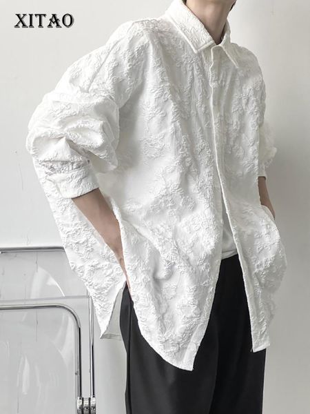 shirts xitao new crumpled jacquard shirt loose fashion solid color casual turndown collar new allmatch bat wing sleeve wmd5191, White
shirts xitao new crumpled jacquard shirt loose fashion solid color casual turndown collar new allmatch bat wing sleeve wmd5191, White