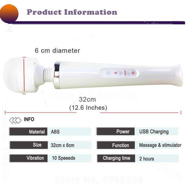big av stick female spot massager vibrators women usb charge toys for woman huge magic wand clitoris stimulator 75% off outlet online sale a
big av stick female spot massager vibrators women usb charge toys for woman huge magic wand clitoris stimulator 75% off outlet online sale a