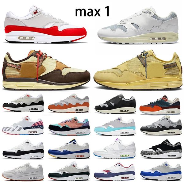 1 87 running shoes men women max 1s 87s night maroon black noise aqua saturn gold bred daisy mens trainers outdoor sports sneakers 36-45
1 87 running shoes men women max 1s 87s night maroon black noise aqua saturn gold bred daisy mens trainers outdoor sports sneakers 36-45