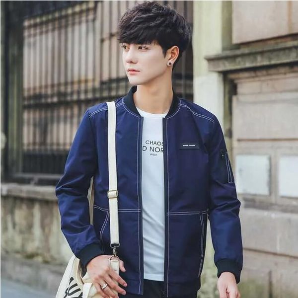new men jacket spring autumn fashion brand slim fit coats male baseball bomber jacket mens coat, Black;brown
new men jacket spring autumn fashion brand slim fit coats male baseball bomber jacket mens coat, Black;brown