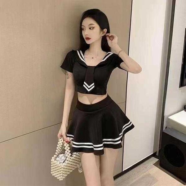 miniskirt sailor underwear uniform seductive student outfit suit pure in bed, Black;white
miniskirt sailor underwear uniform seductive student outfit suit pure in bed, Black;white
