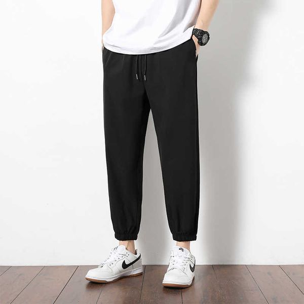 crop summer pants men's ice silk thin solid sport casual pants elastic waist pants men's loose crop pants j6v3, Black
crop summer pants men's ice silk thin solid sport casual pants elastic waist pants men's loose crop pants j6v3, Black