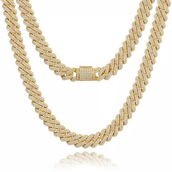 hip hop fine jewelry iced out 14mm 2 rows vvs moissanite diamond cuban link chain necklace with gra certificate, Silver
hip hop fine jewelry iced out 14mm 2 rows vvs moissanite diamond cuban link chain necklace with gra certificate, Silver