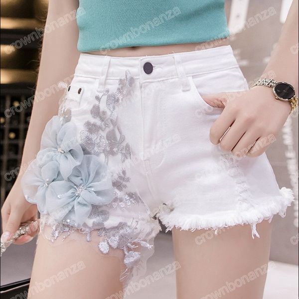 white short jeans sweet flower embroidery women 2023 summer fashion high waist tassel denim shorts teen girls korean shorts, White;black
white short jeans sweet flower embroidery women 2023 summer fashion high waist tassel denim shorts teen girls korean shorts, White;black