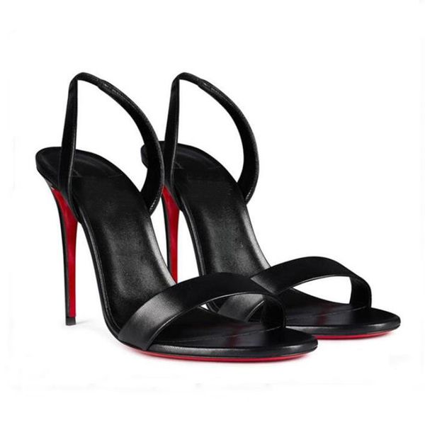 luxury designers women sandal high heels red soles shoes o marylin 85 metallic leather slingback lady wedding party dress san349s, Black
luxury designers women sandal high heels red soles shoes o marylin 85 metallic leather slingback lady wedding party dress san349s, Black