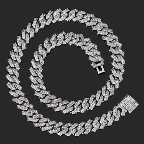 european hip hop ornament zircon necklace cross-border fashion brand14mmdiamond cuban link chain men's necklace, Silver
european hip hop ornament zircon necklace cross-border fashion brand14mmdiamond cuban link chain men's necklace, Silver
