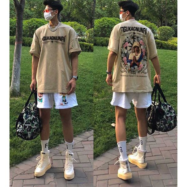 pandis new american style printed pure cotton short sleeved t-shirt for men's summer ins versatile street loose fitting clothes for tre, White;black
pandis new american style printed pure cotton short sleeved t-shirt for men's summer ins versatile street loose fitting clothes for tre, White;black