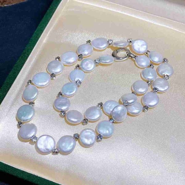 popular baroque button pearl necklace sparkling diamond beaded necklace pearl jewelry necklace, Silver
popular baroque button pearl necklace sparkling diamond beaded necklace pearl jewelry necklace, Silver