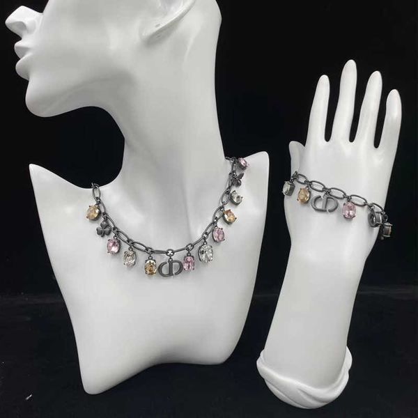 d/d new circle letter bee star with seven color diamond fashion style necklace bracelet, Silver
d/d new circle letter bee star with seven color diamond fashion style necklace bracelet, Silver