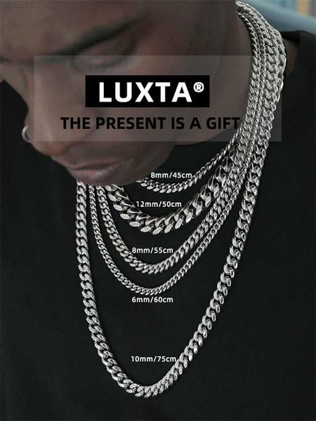 luxta cuban chain hip hop european and american fashion versatile titanium steel chain men's and women's cuban necklace chain, Silver
luxta cuban chain hip hop european and american fashion versatile titanium steel chain men's and women's cuban necklace chain, Silver