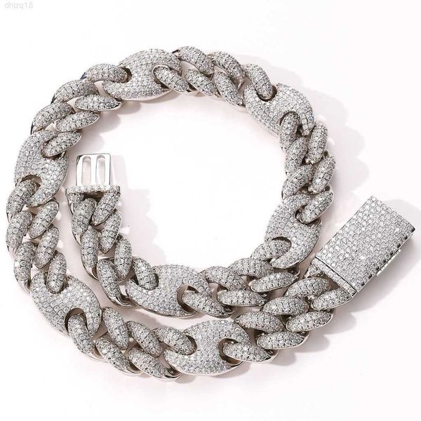 20mm big heavy hip hop bling iced out solid coffee bean cuban curb miami link chain cz choker necklace for men rapper jewelry, Silver
20mm big heavy hip hop bling iced out solid coffee bean cuban curb miami link chain cz choker necklace for men rapper jewelry, Silver