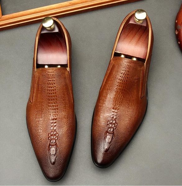 mens wedding oxford shoes black blue genuine leather flat dress shoes crocodile pattern summer business formal loafers size 38-46
mens wedding oxford shoes black blue genuine leather flat dress shoes crocodile pattern summer business formal loafers size 38-46