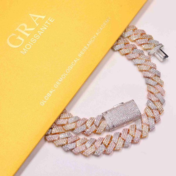 13mm wide 925 sterling silver gold plated 3rows vvs moissanite iced out cuban link chain cz fashion jewelry
13mm wide 925 sterling silver gold plated 3rows vvs moissanite iced out cuban link chain cz fashion jewelry