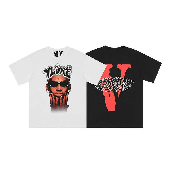 fashion x dennis rod man star head print men's cotton short sleeve t-shirt loose, White;black
fashion x dennis rod man star head print men's cotton short sleeve t-shirt loose, White;black