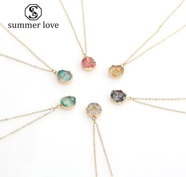 2020 new fashion resin druzy stone pendant necklace for women handmade clavicle chain gold plating necklaces party wedding jewelry8184557, Silver
2020 new fashion resin druzy stone pendant necklace for women handmade clavicle chain gold plating necklaces party wedding jewelry8184557, Silver