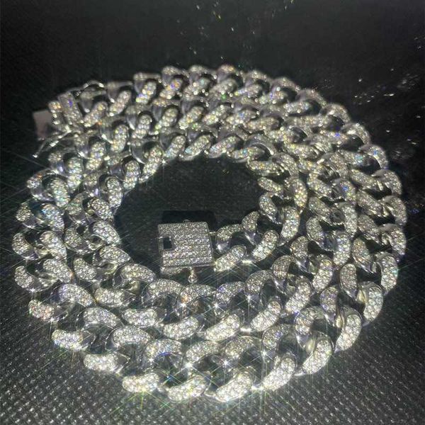 custom 10mm sterling silver 925 necklace iced out vvs moissanite diamond clasp hip hop jewelry 2 rows moissanite cuban link
custom 10mm sterling silver 925 necklace iced out vvs moissanite diamond clasp hip hop jewelry 2 rows moissanite cuban link