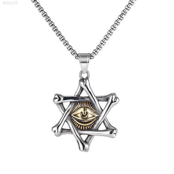 devil's eye six star necklace men's fashion hip hop personality retro titanium steel men's pendant women street fashion men i, Silver
devil's eye six star necklace men's fashion hip hop personality retro titanium steel men's pendant women street fashion men i, Silver
