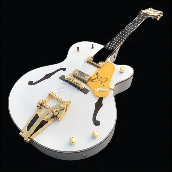 integrated link electric guitar, white jazz guitar, new electric guitar can be customized2369
integrated link electric guitar, white jazz guitar, new electric guitar can be customized2369
