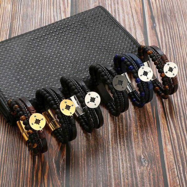 stainless steel bracelet tiger shaped stone compass mens multi layer magnetic buckle leather woven, Golden;silver
stainless steel bracelet tiger shaped stone compass mens multi layer magnetic buckle leather woven, Golden;silver