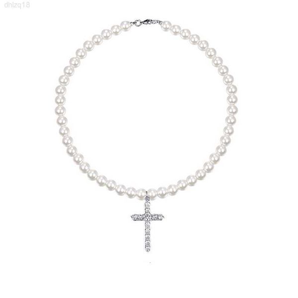 official genuine wang yibo same european and american simple cross pearl necklace hip hop fashion men's and women's matching sweat, Silver
official genuine wang yibo same european and american simple cross pearl necklace hip hop fashion men's and women's matching sweat, Silver