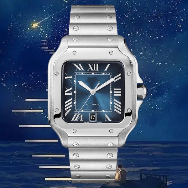 men watches automatic watch lovers watch made premium stainless steel baked blue movement watchs needle sapphire lens deep waterproof fashio, Slivery;brown
men watches automatic watch lovers watch made premium stainless steel baked blue movement watchs needle sapphire lens deep waterproof fashio, Slivery;brown