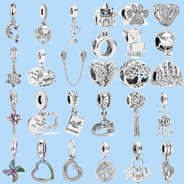925 charm beads accessories fit pandora charms jewelry windmill crown moom love pendant charms set, Black
925 charm beads accessories fit pandora charms jewelry windmill crown moom love pendant charms set, Black