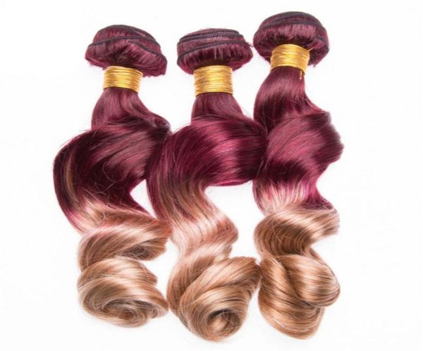 new arrive 99j and 27 honey blonde ombre hair weaves two tone colored burgundy hair extensions 3pcslot virgin indian hair4721855, Black;brown
new arrive 99j and 27 honey blonde ombre hair weaves two tone colored burgundy hair extensions 3pcslot virgin indian hair4721855, Black;brown