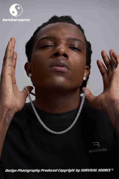 ssource6mm diamond full diamond cuban necklace with micro inlay hip-hop european and american trendy men's chain accessories cuba, Silver
ssource6mm diamond full diamond cuban necklace with micro inlay hip-hop european and american trendy men's chain accessories cuba, Silver