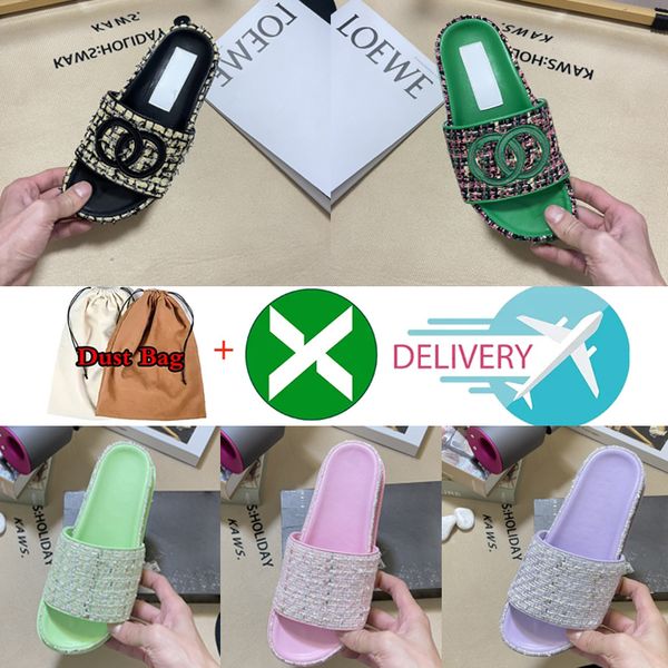 2023 designer for ladies sandals womens slippers woman thick bottom leather slipper flip flops quilted slides red pink green flats beach col, Black
2023 designer for ladies sandals womens slippers woman thick bottom leather slipper flip flops quilted slides red pink green flats beach col, Black