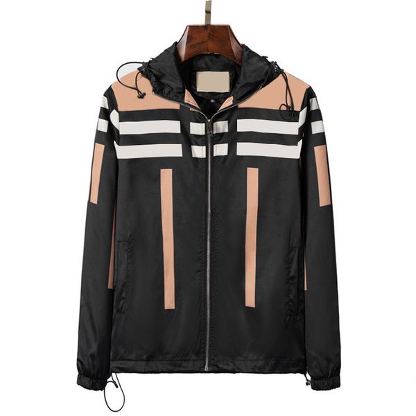 multi style classic plaid mens hooded designer jacket men fashion casual windbreaker spring summer coat size m--xxxl g5hg, Black;brown