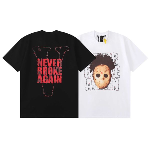 x never brooke again haunted t-shirt co branded portrait loose short sleeve t-shirt, White;black
x never brooke again haunted t-shirt co branded portrait loose short sleeve t-shirt, White;black