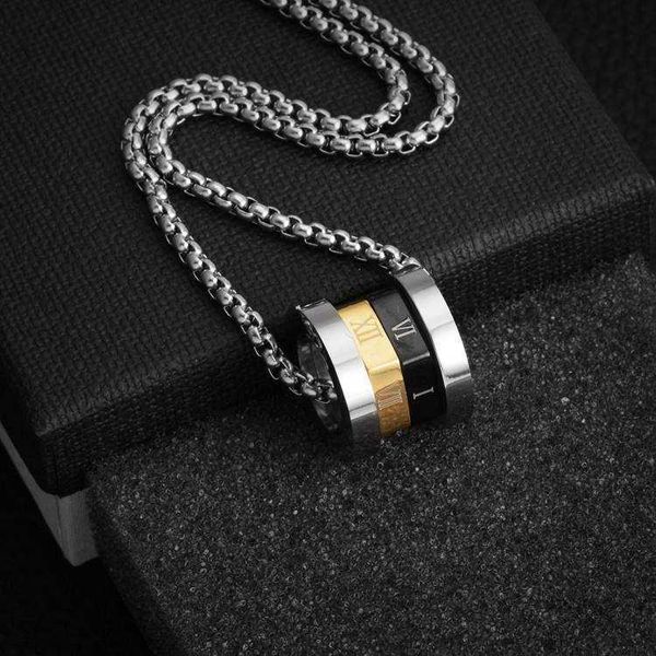 goofan fashion trends in europe america japan and south korea rotate roman hip hop men and women's necklace pendant with titanium steel, Silver
goofan fashion trends in europe america japan and south korea rotate roman hip hop men and women's necklace pendant with titanium steel, Silver
