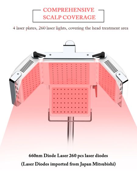 laser comb stimulate hair growth restoration diode machine hairy regrowth reddit with 260pcs diode lamps professional cure anti loss cost fo, Black
laser comb stimulate hair growth restoration diode machine hairy regrowth reddit with 260pcs diode lamps professional cure anti loss cost fo, Black
