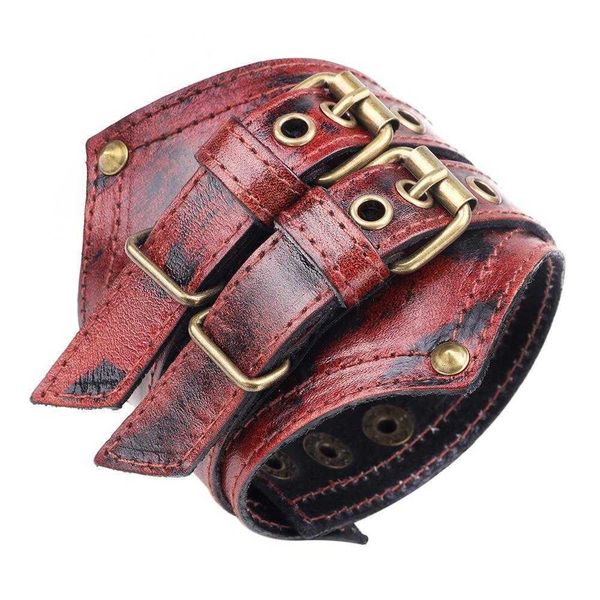 rock retro cattle leather bracelet two layer cowhide mens width wholesale, Golden;silver
rock retro cattle leather bracelet two layer cowhide mens width wholesale, Golden;silver