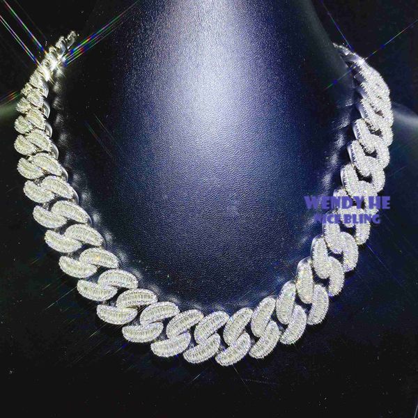 custom lock 15mm 18mm 20mm fully iced out hip hop prong set moissanite baguette diamond cuban chain, Silver
custom lock 15mm 18mm 20mm fully iced out hip hop prong set moissanite baguette diamond cuban chain, Silver