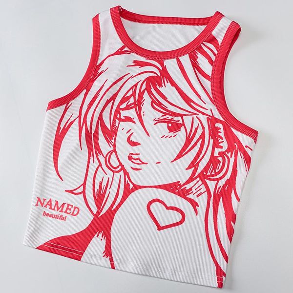 t-shirt harajuku 2022 oneck sleeveless anime cartoon print short t shirt summer women fashion streetwear crop tees y2k clothes, White
t-shirt harajuku 2022 oneck sleeveless anime cartoon print short t shirt summer women fashion streetwear crop tees y2k clothes, White