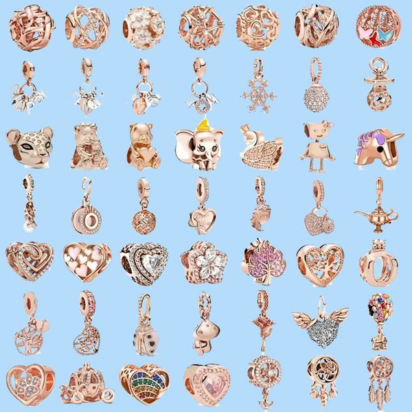 925 charm beads accessories fit pandora charms jewelry rose gold color collection little love rose love charms set pendant diy fine, Black
925 charm beads accessories fit pandora charms jewelry rose gold color collection little love rose love charms set pendant diy fine, Black