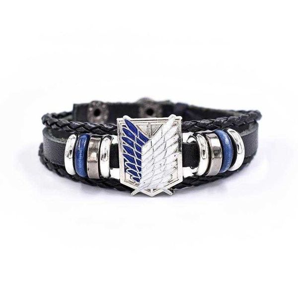 anime peripheral attack on titan cattle leather bracelet zinc alloy dripping oil color handmade woven, Golden;silver
anime peripheral attack on titan cattle leather bracelet zinc alloy dripping oil color handmade woven, Golden;silver