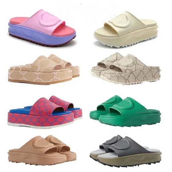 designer gc slides sandals women fashion platform embroidered letter canvas slippers chunky sandal thick bottom famous slide slipper rubber, Black
designer gc slides sandals women fashion platform embroidered letter canvas slippers chunky sandal thick bottom famous slide slipper rubber, Black